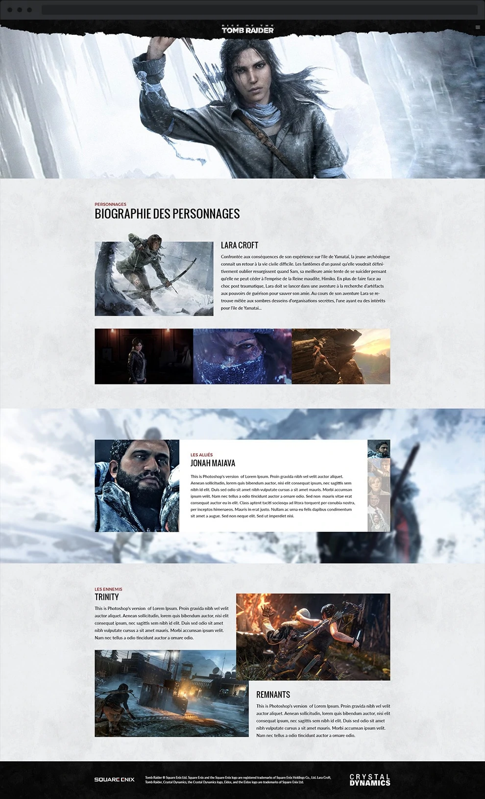 3-personnagesRise of the Tomb Raider Redesign